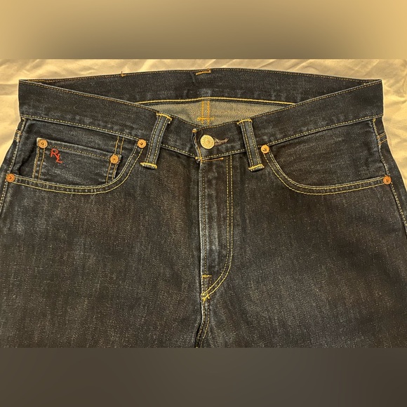 Polo Ralph Lauren Men’s Skinny Straight Dark Blue Jeans 31Wx30L New - Picture 4 of 7